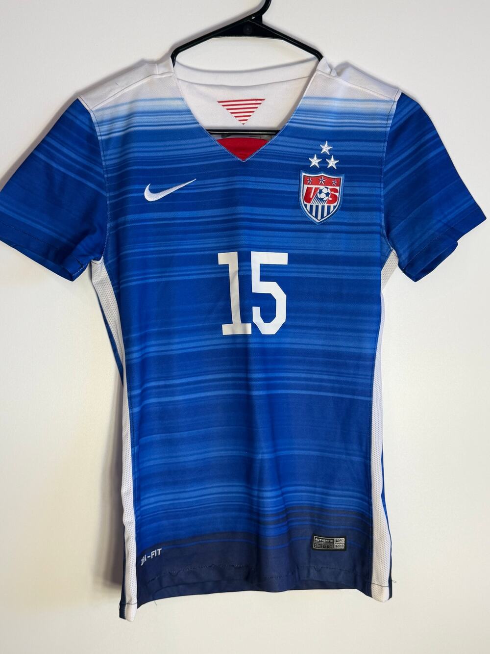 Nike USWNT Rapinoe #15 Women's S Dri-FIT Soccer Jersey USA